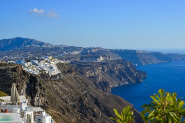 Güzel Santorini Adası, Yunanistan 