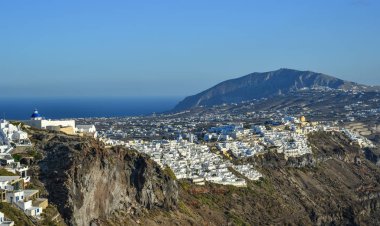 Güzel Santorini Adası, Yunanistan 