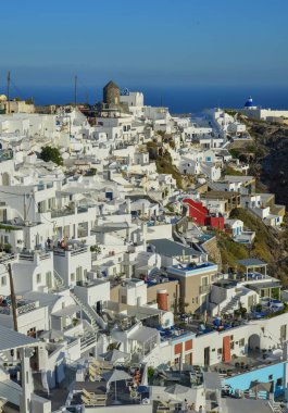 Güzel Santorini Adası, Yunanistan 