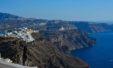 Güzel Santorini Adası, Yunanistan 