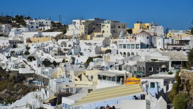 Güzel Santorini Adası, Yunanistan 