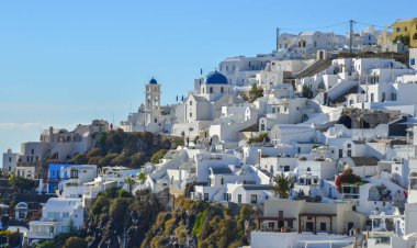 Güzel Santorini Adası, Yunanistan 