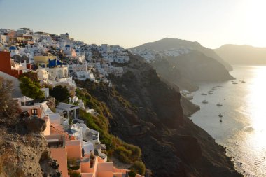 Güzel Santorini Adası, Yunanistan 
