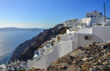 Güzel Santorini Adası, Yunanistan 