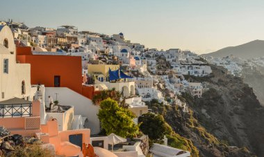 Güzel Santorini Adası, Yunanistan 