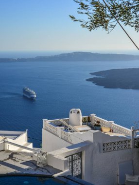 Güzel Santorini Adası, Yunanistan 