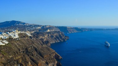 Güzel Santorini Adası, Yunanistan 