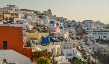 Güzel Santorini Adası, Yunanistan 