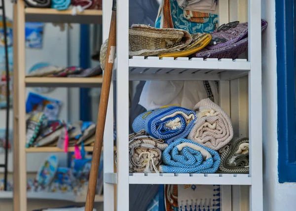 Elegant scarf for sale at the fashion shop — Stock Photo, Image