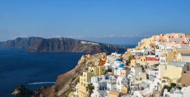 Güzel Santorini Adası, Yunanistan 