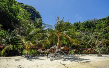 Deniz manzarası Coron Adası, Filipinler 
