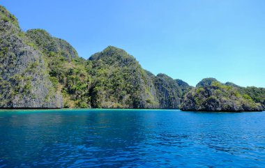 Deniz manzarası Coron Adası, Filipinler 