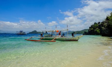 Deniz manzarası Coron Adası, Filipinler 