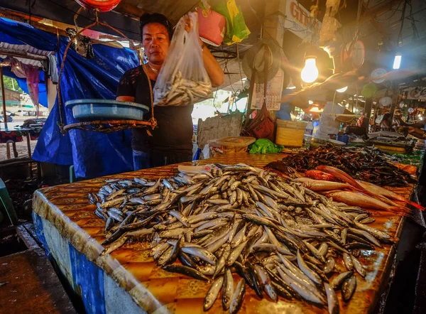 Fischmarkt von Coron Island, Philippinen — Stockfoto