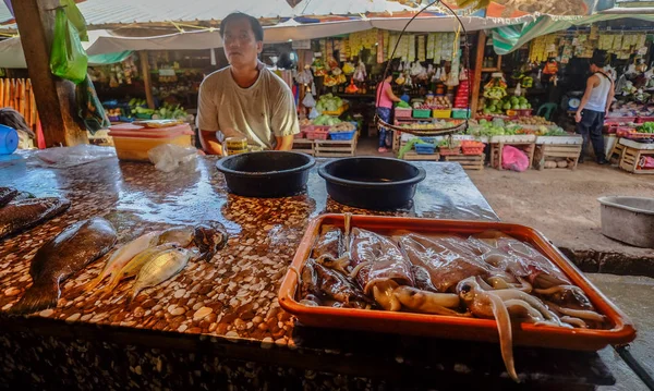 Mercado de peixe de Coron Island, Filipinas — Fotografia de Stock