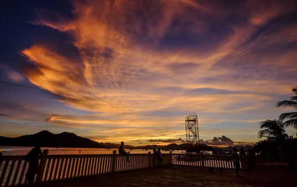 Orange sunset landscape of Coron Island — Stock Photo, Image