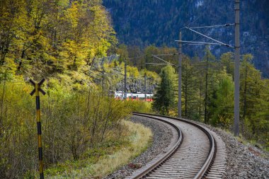Boş demiryolu parça Hallstatt, Avusturya 