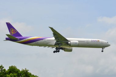 Bangkok havaalanında açılış yolcu uçak