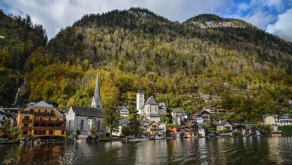 Pięknej miejscowości Hallstatt Austria — Zdjęcie stockowe
