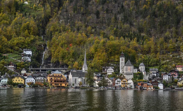 Gyönyörű Hallstatt település Ausztria — Stock Fotó