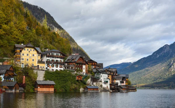 Gyönyörű Hallstatt település Ausztria — Stock Fotó