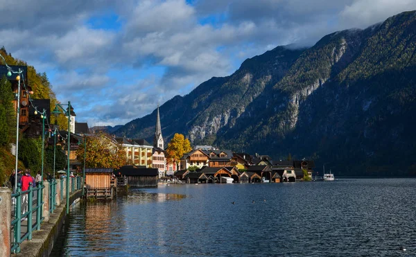 Gyönyörű Hallstatt település Ausztria — Stock Fotó