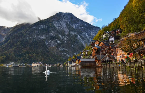 Aldeia de Hallstatt bonita de Áustria — Fotografia de Stock