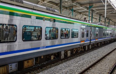 Güney Kore'de Gapyeong tren istasyonu 