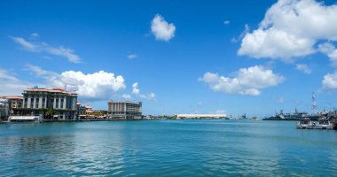 Port Louis Harbour, Mauritius, deniz manzarası 
