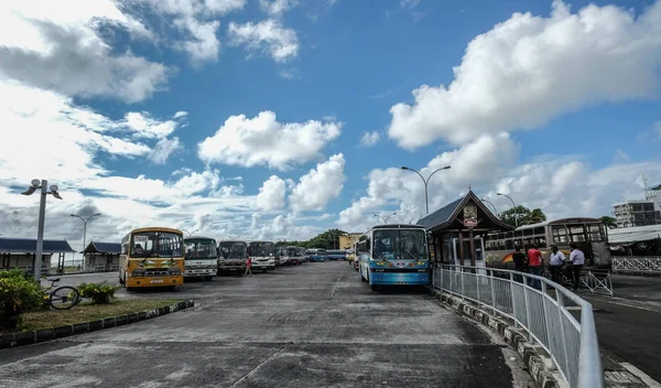 Yerel otobüs garına Mauritius — Stok fotoğraf