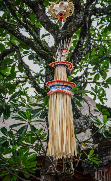 Folhas secas penduradas para decoração — Fotografia de Stock