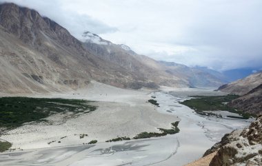 Ladakh, Hindistan kuzeyinde Mountainscape 