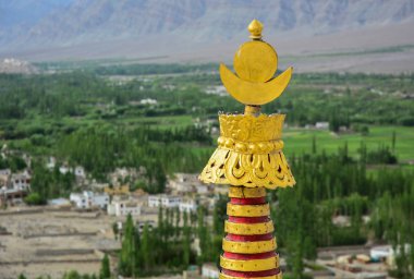 Tibet Tapınağı'nda bronz Rölyef üst