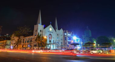 Gece sokak Yangon, Myanmar