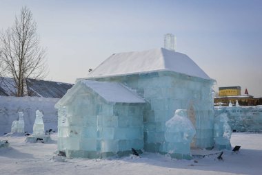 Buz ve kar heykel Harbin, Çin