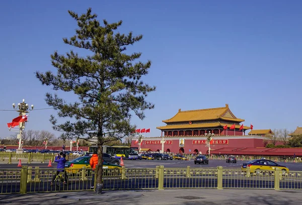 Brama podróż (Tiananmen) w Pekinie, Chiny — Zdjęcie stockowe
