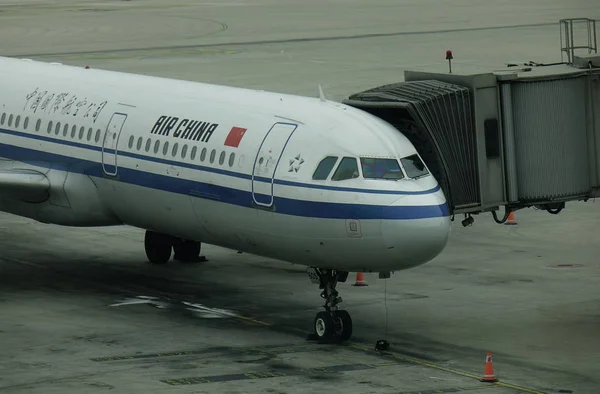 北京首都国際空港、中国の Aircarft — ストック写真