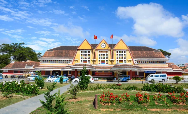 Régi vasútállomás, Dalat, Vietnam — Stock Fotó