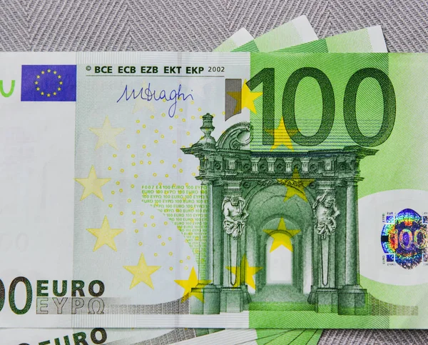 Billetes en euros (100 EUR) ) — Foto de Stock