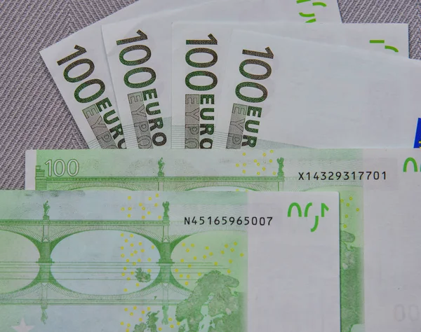 Billetes en euros (100 EUR) ) — Foto de Stock