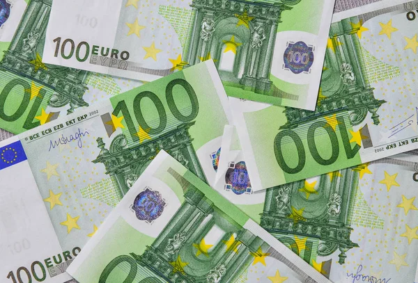 Billetes en euros (100 EUR) ) — Foto de Stock