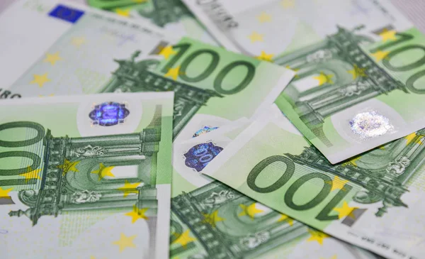 Τραπεζογραμμάτια ευρώ (100 EUR) — Φωτογραφία Αρχείου