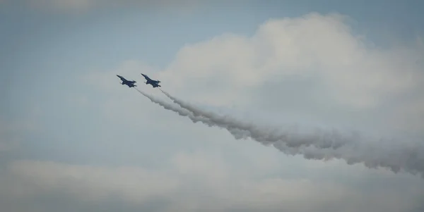 Exhibiciones de vuelo en 2018 Singapore Airshow —  Fotos de Stock