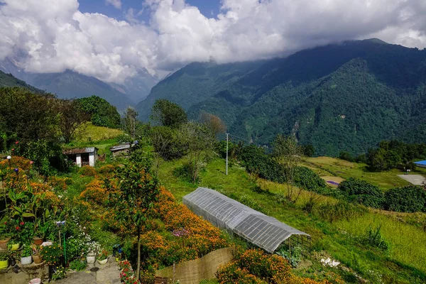 Mountain village in Ghandruk, Nepal — Stock Photo, Image