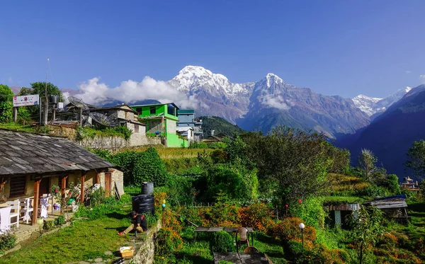 Mountain village in Ghandruk, Nepal — Stock Photo, Image