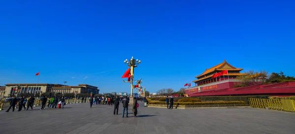 Tiananmen Meydanı'na, Beijing, Çin — Stok fotoğraf