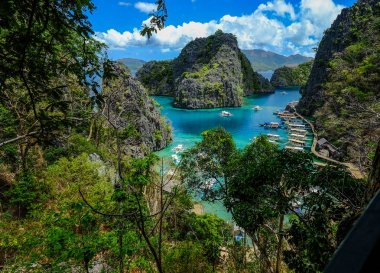 Seascape of Palawan Island, Philippines  clipart