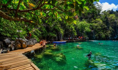 Palawan Adası Deniz Manzarası, Filipinler 