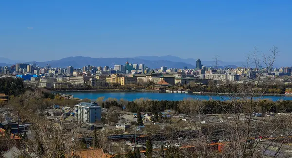 Luchtfoto van Beijing, China — Stockfoto