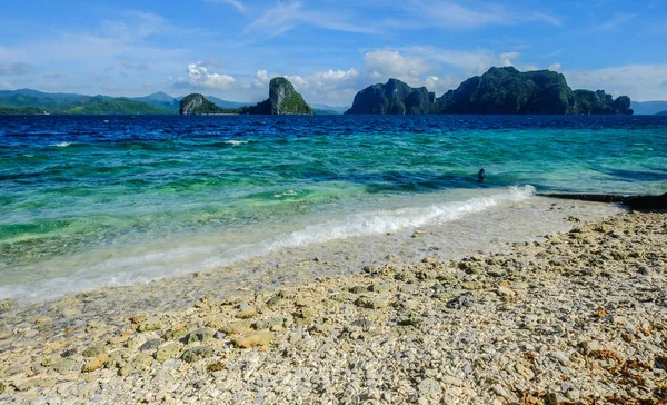 Paesaggio marino dell'isola di Palawan, Filippine — Foto Stock